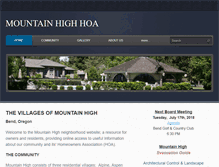 Tablet Screenshot of mtnhigh.org